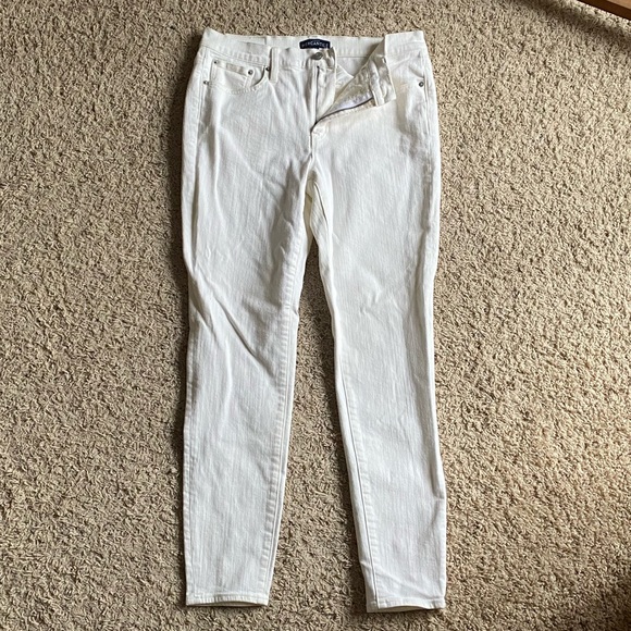 J. Crew Mercantile White Straight Leg Jeans - Picture 2 of 8